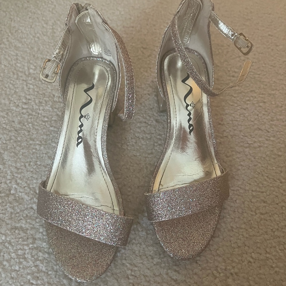 Multicolor glitter dress shoes